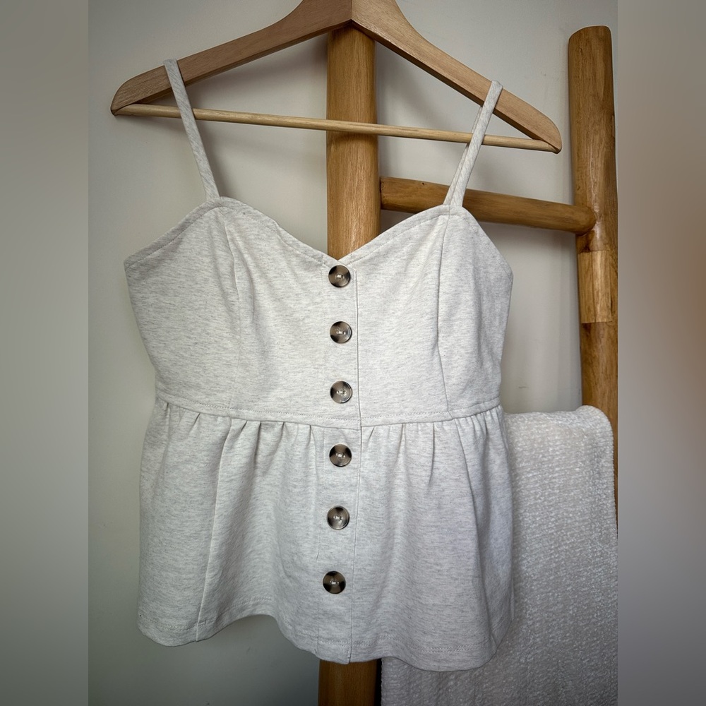 NWOT Anthropologie Eri + Ali Peplum Tank